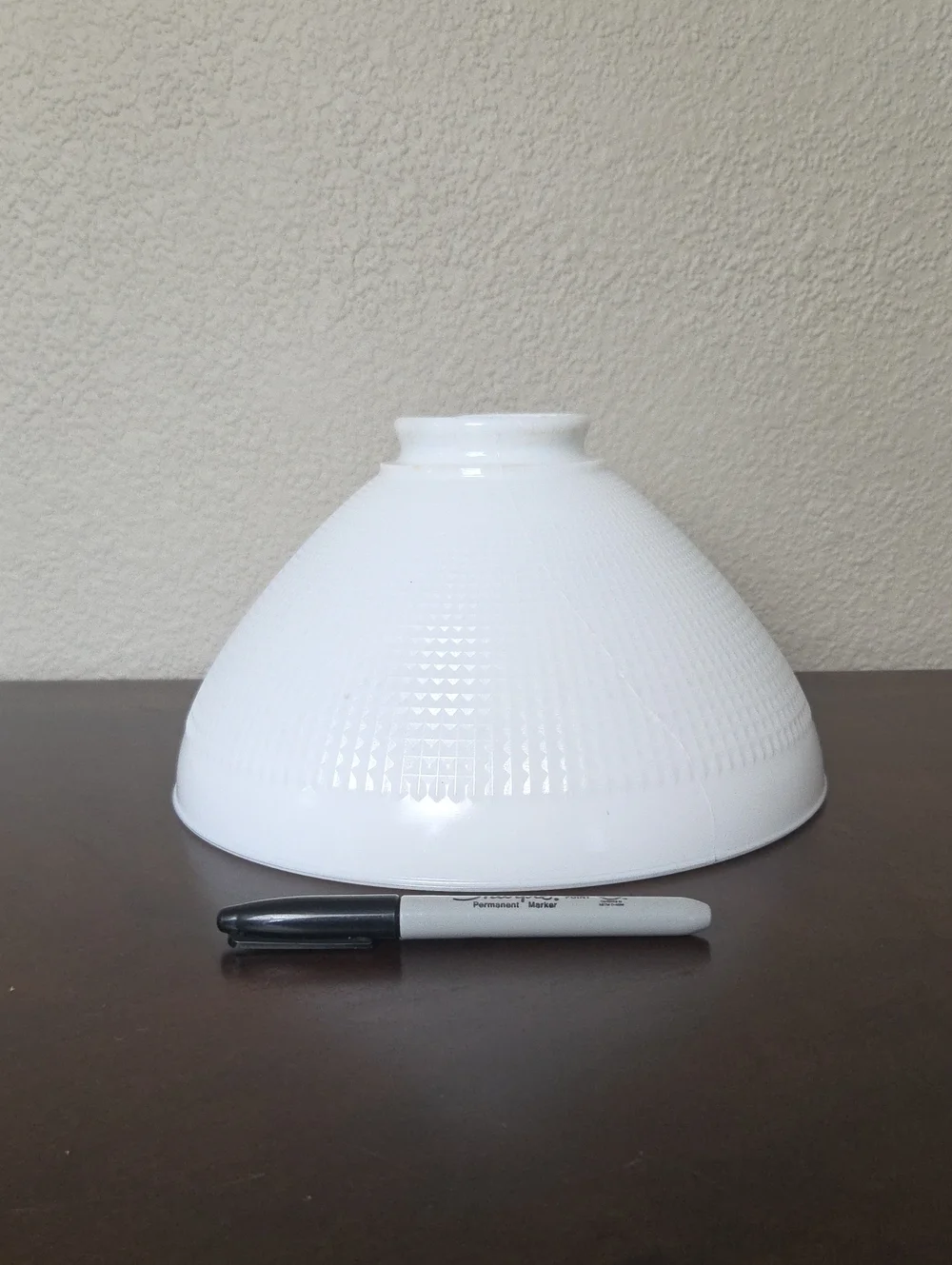 Vintage White Milk Glass Lamp Shade